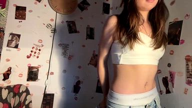 in cute jeans