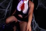 evil girl on halloween