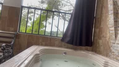 with my domi in the jacuzzi a great orgasm omg. I