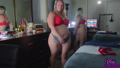 Riley Try On Tight Denim Jeans