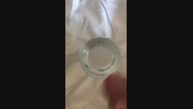cum in glass