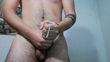 Both hands and HUGE CUM!