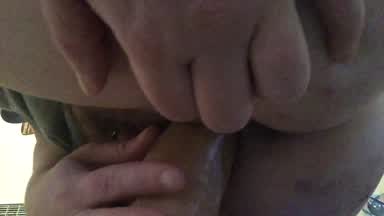 Riding on my big dildo