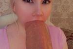 huge dildo in mouth