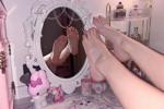 Bare feet + Mirror