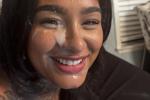 ava gets cum all over face <3