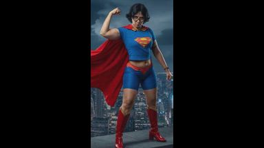 Look at those athletic, seductive Superwoman curve