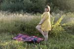 sexy Zhanna on the meadow
