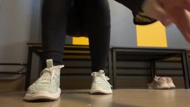 sweaty socks and feet after a workout