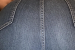 Dark Blue Jeans on my fat booty!!