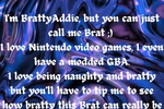 About Me and Tip Menu