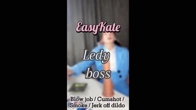 Lаdy Boss - Blow job / Cumshot / Smoke / Jerk off