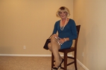 blue dress black heels