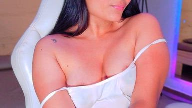 Drooling on my hard nipples and weting my dress
