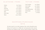 Store Items and Info