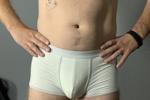 Dick in white boxers