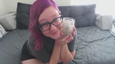 Sofa Girl and the Jar of Lint