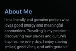GET TO KNOW ME A LITTLE MORE IN DETAIL
