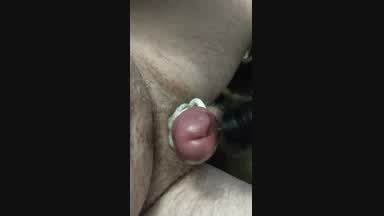 Tied up cock, cumming, of course