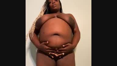 Naked pregnant belly and tits