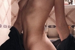 naked in the bathroom