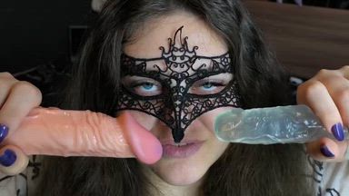 Suck 2 dildos