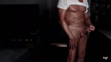 long stroke and cum/lighting
