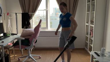 Cleaning my room