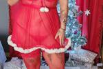 Me in heels and dressed in my Santa outfit