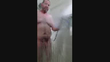 Soapy cock and ass.