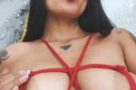 a beautiful bondage on milky tits 🔥💦