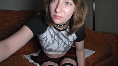 Striptease And Oiling Up My Body On The Couch