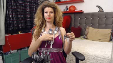 spoon forks coins on my chest