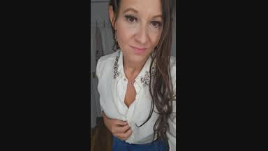 Fingering arse in little leather skirt