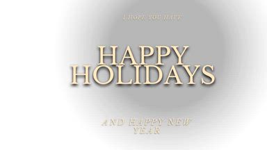 Happy holidays