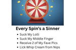 Spin to Sin Wheel 44 TKNS