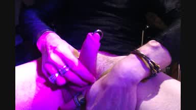 Stroke my soft cock
