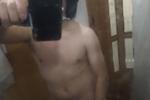 loquito261 โ Naked in front of the mirror after the shower.