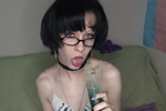 Me and my dildo in my mouth