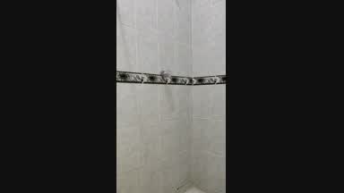 playing in the shower