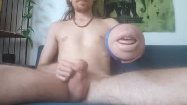 Getting hard with my toy
