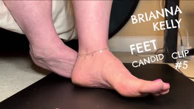 Brianna Kelly Candid Feet #5 Pink Pedicure