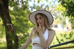 sexy hat photo shoot
