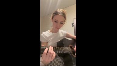 playing guitar