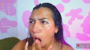 wet and hot face