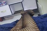 My sexy legs in fishnets