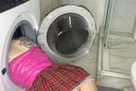 SENSATION! Alice got stuck in a washing machine?
