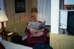 relaxing unaware of photographer