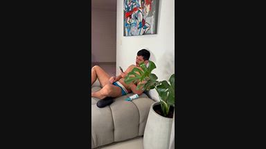 JHONNY GETTING FUCK WHILE PLAY WITH HIS NEW TOY