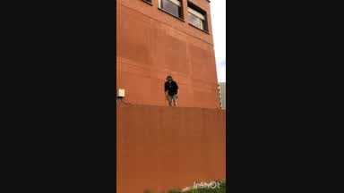 Doing parkour